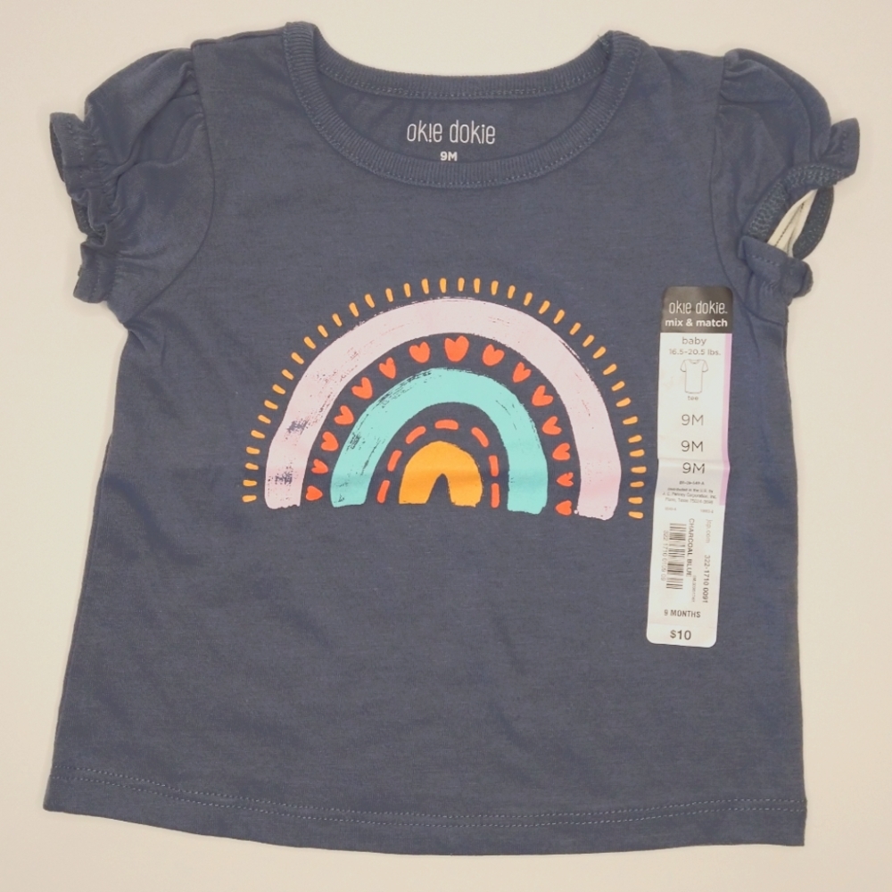 Okie Dokie Rainbow Baby Tee
